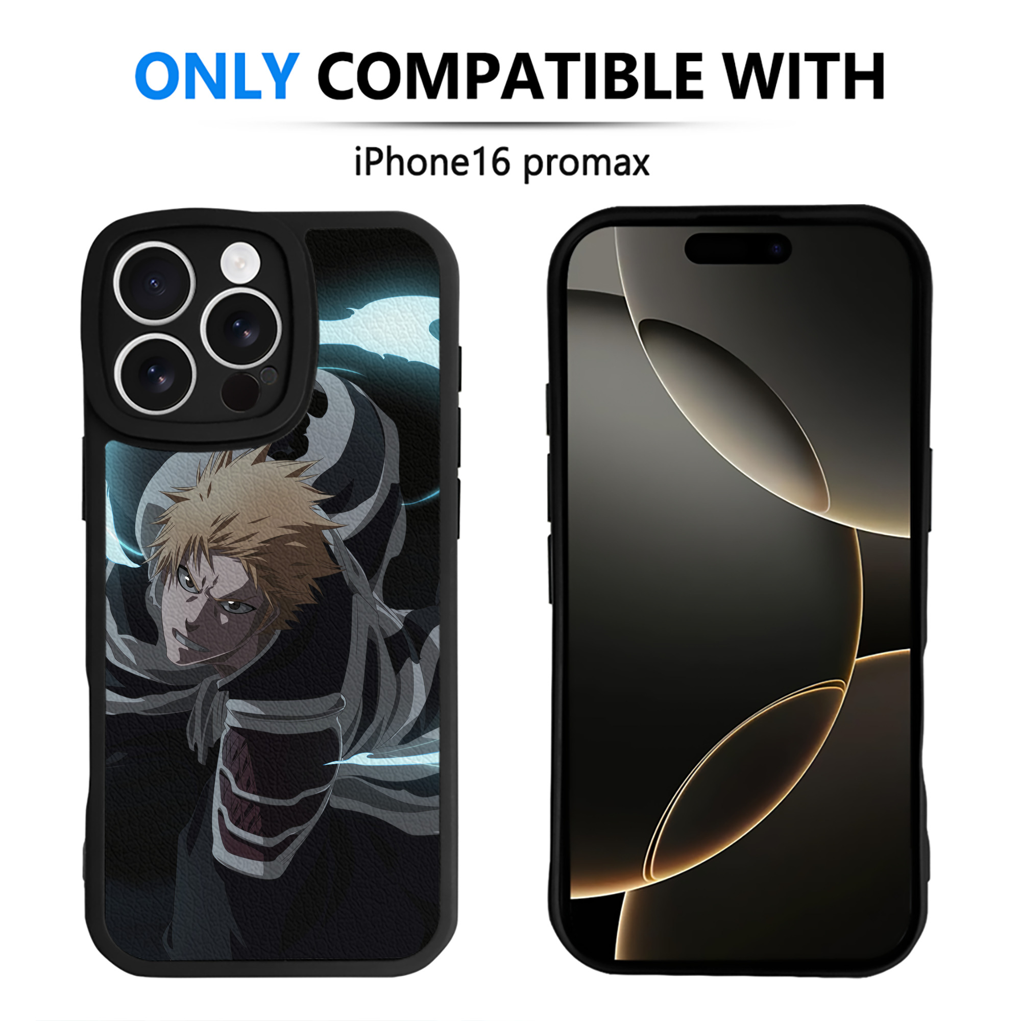 （画像用） ブリーチ BLEACH 【iPhone 16シリーズ対応】シリコンスマホケース（レザー調） 材質：シリコン